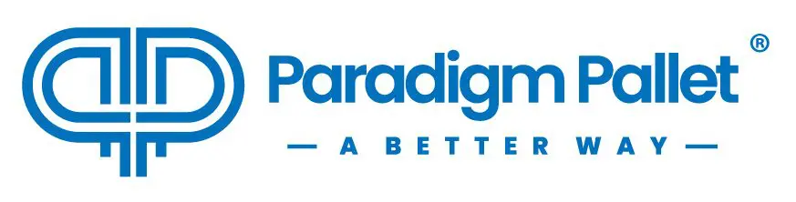 Paradigm Pallet blue logo and tagline